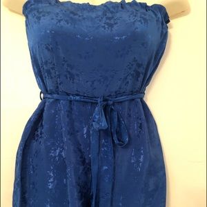 No Label Vintage Royal Blue Tubetop Pansuit